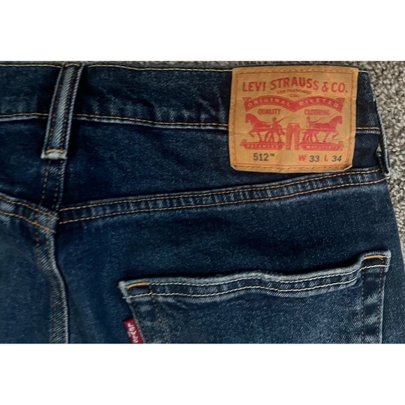 Men's Levi's 512 jeans size 33 Casual Normcore Preppy - Picture 3 of 4